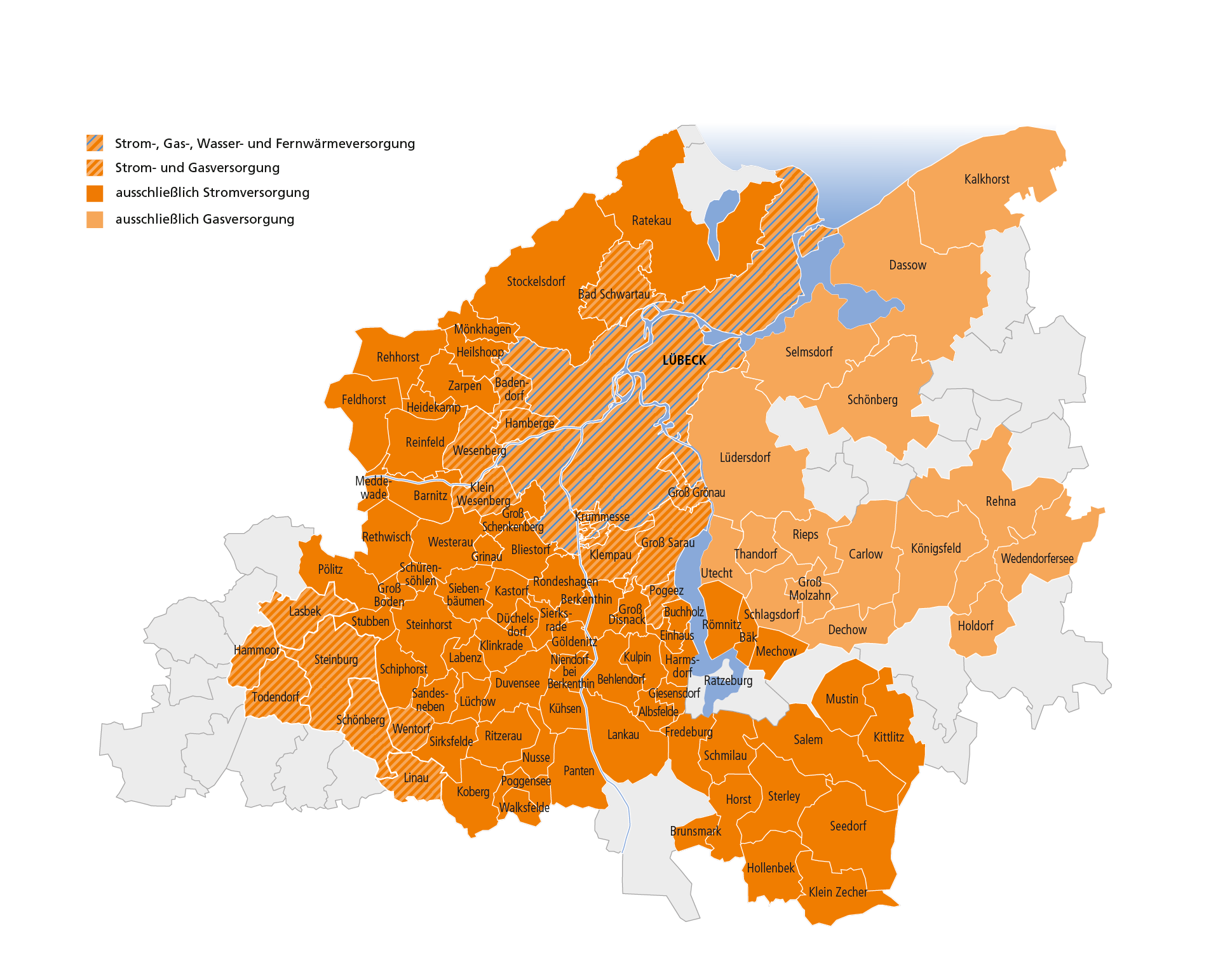 Netzgebiet TraveNetz